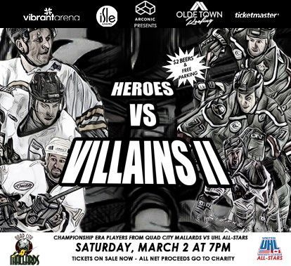 Quad City Mallards Heroes vs. Villains