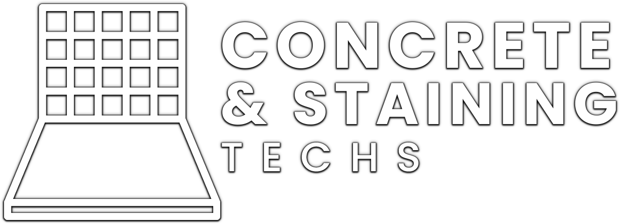 Logo for Concrete & Staining Techs: Grid-like design with text that reads 