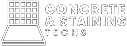 Logo for Concrete & Staining Techs: Grid-like design with text that reads 