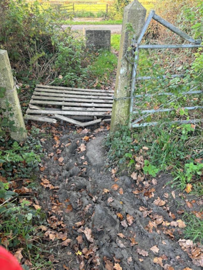 Ragged Drove Bridleway before improvements began
