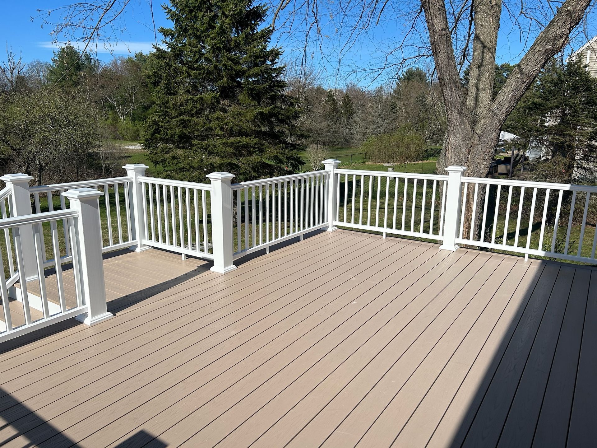 Exterior deck built by licensed Contractor in Framingham, massachusetts