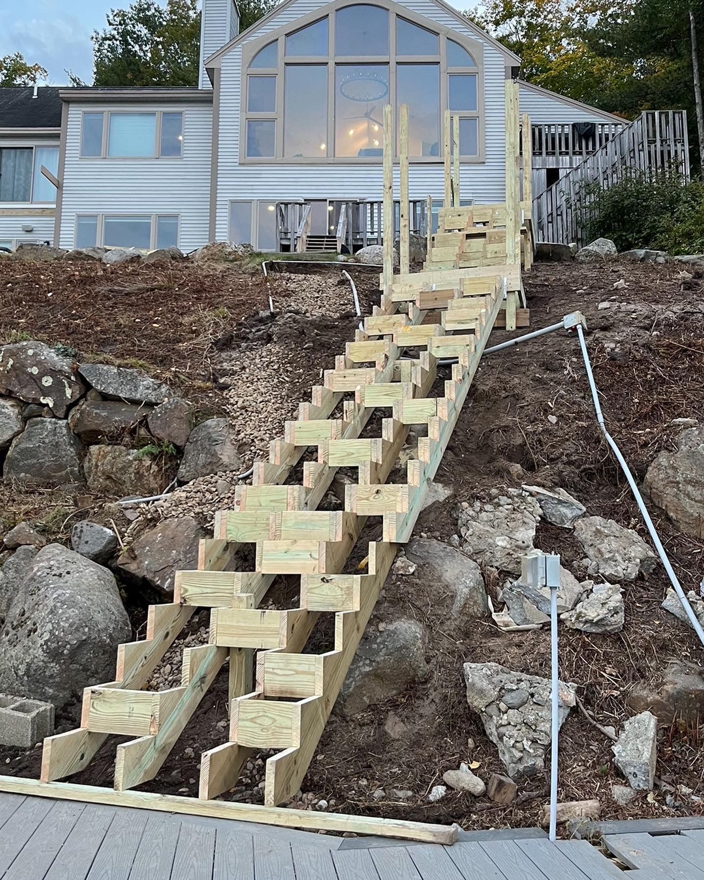 stairway to ocean licensed general contractor exterior renovation cape cod, Massachusetts
