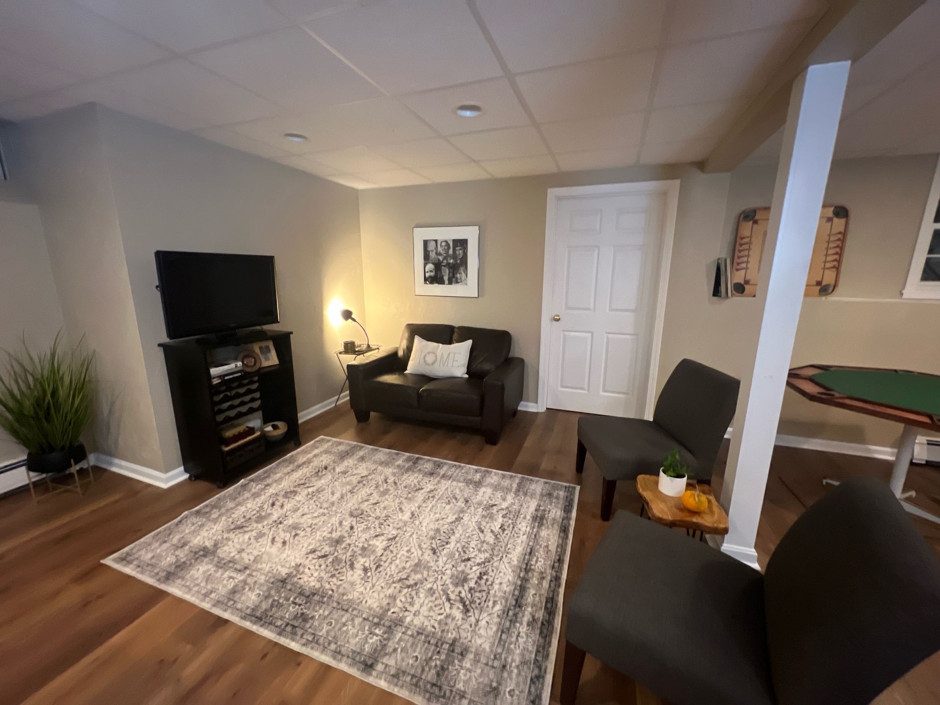 refinished basement by licensed contractor in Grafton MA