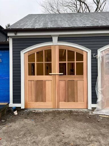 Custom garage door by licensed general contractor in Westborough, Massachusetts 