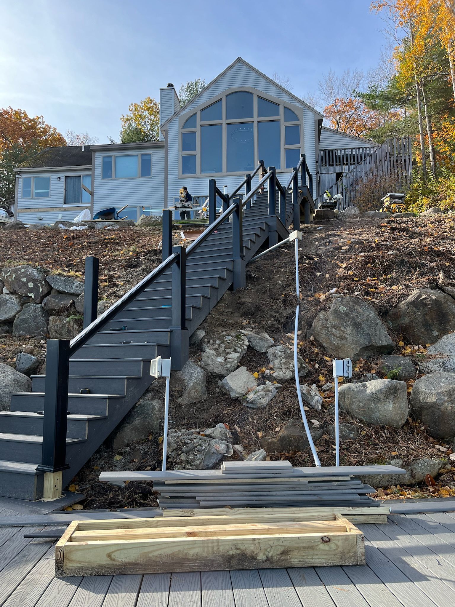 stairway to ocean licensed general contractor exterior renovation cape cod, Massachusetts