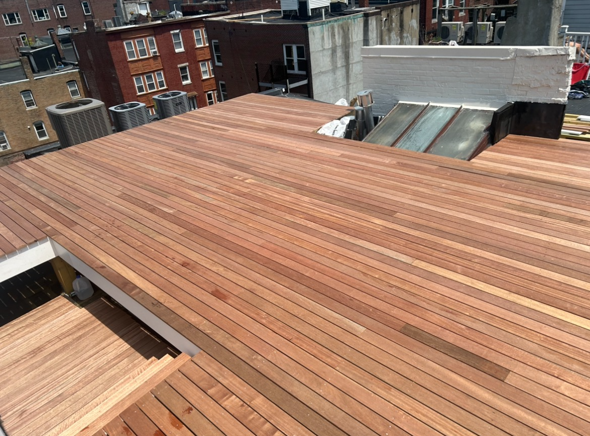 Exterior deck patio built by licensed Contractor in Boston, massachusetts