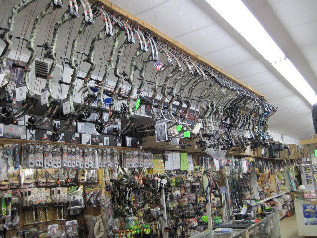 Longbows and Crossbows used at our archery range near Richmond, VA