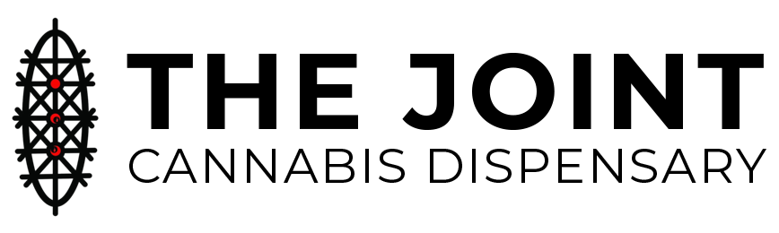 Vertical green geometric pattern with red centers.