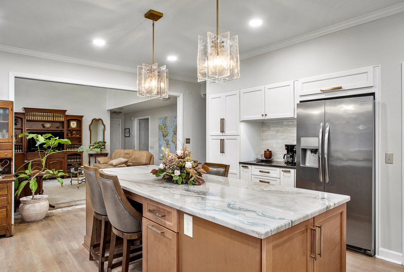 A photo of the Tinsley kitchen after we remodeling it