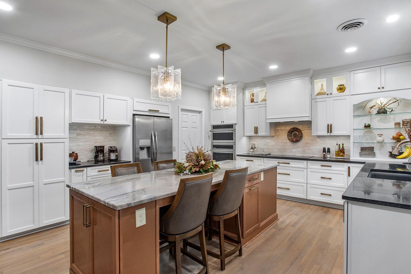 A photo of the Tinsley kitchen after we remodeling it