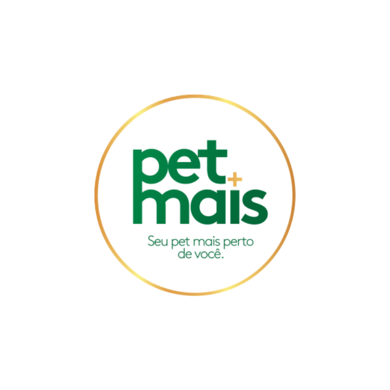 Um logotipo verde e branco para pet mais