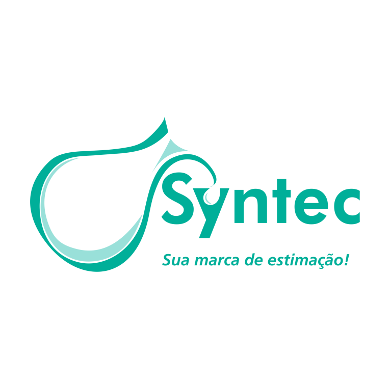 Um logotipo para syntec com uma gota de água nele