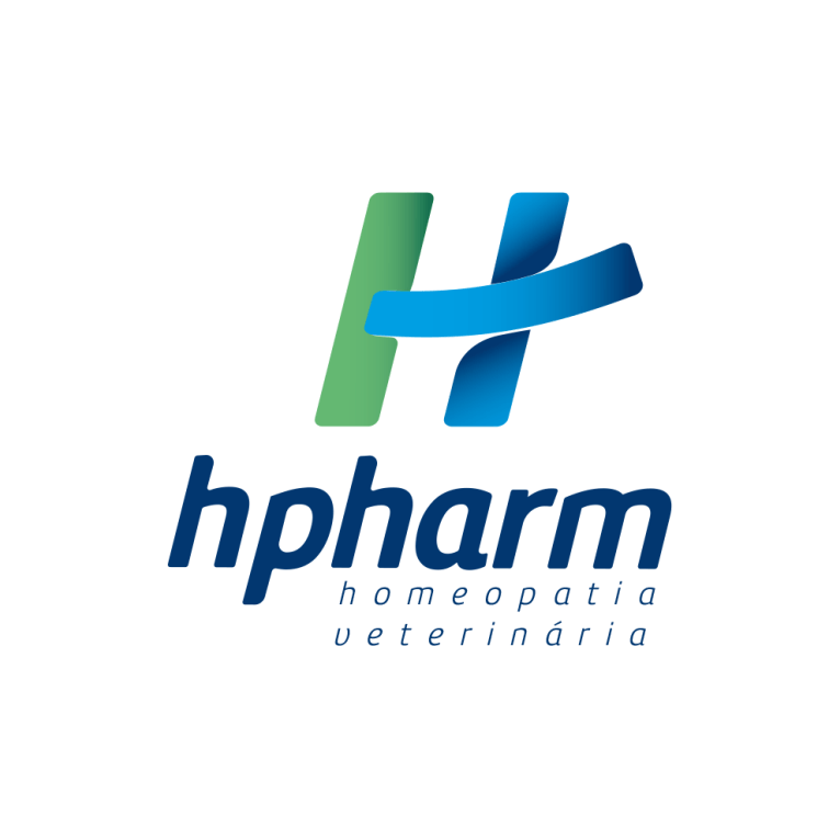 Um logotipo para uma empresa chamada hppharm homeopatia veterinaria