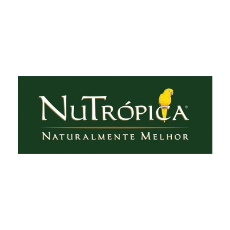 O logotipo da nutropica naturalmente melhor tem um pássaro amarelo