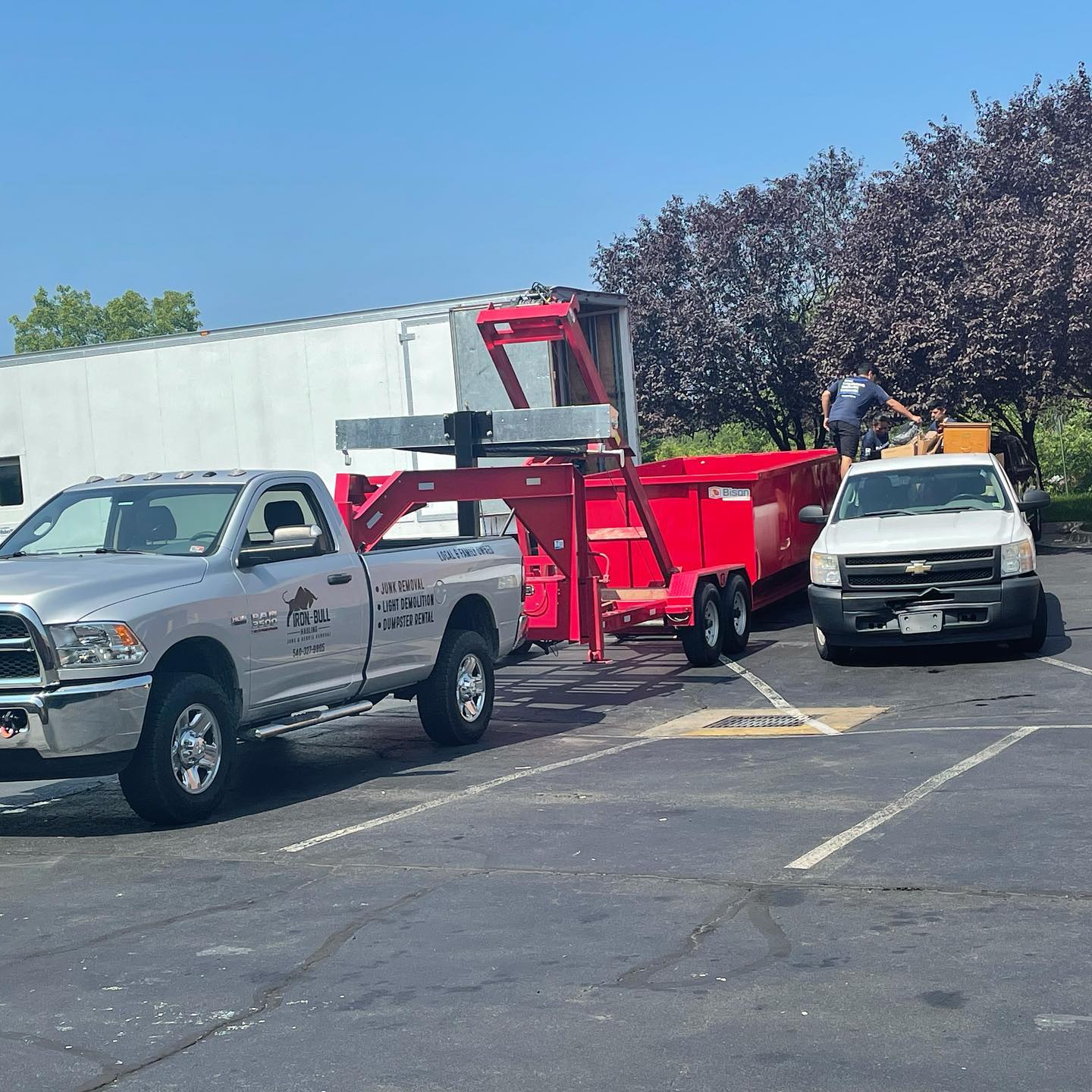 dumpster rental, junk removal, cleanouts, dumpster rentals, land clearing, demolition, winchester, northern va, iron bull hauling