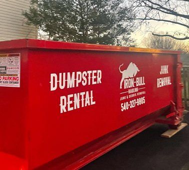 junk removal, cleanouts, dumpster rentals, land clearing, demolition, winchester, northern va, iron bull hauling
