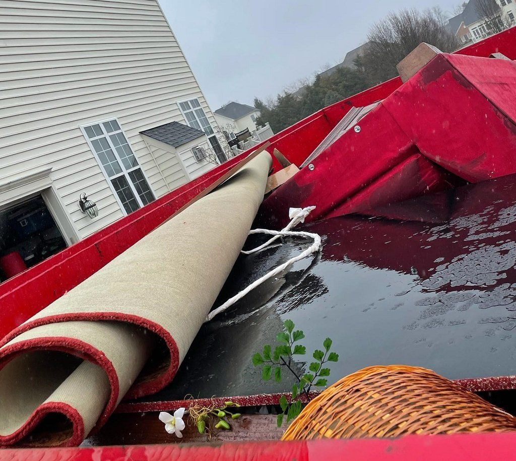 garage cleanout, junk removal, cleanouts, dumpster rentals, land clearing, demolition, winchester, northern va, iron bull hauling
