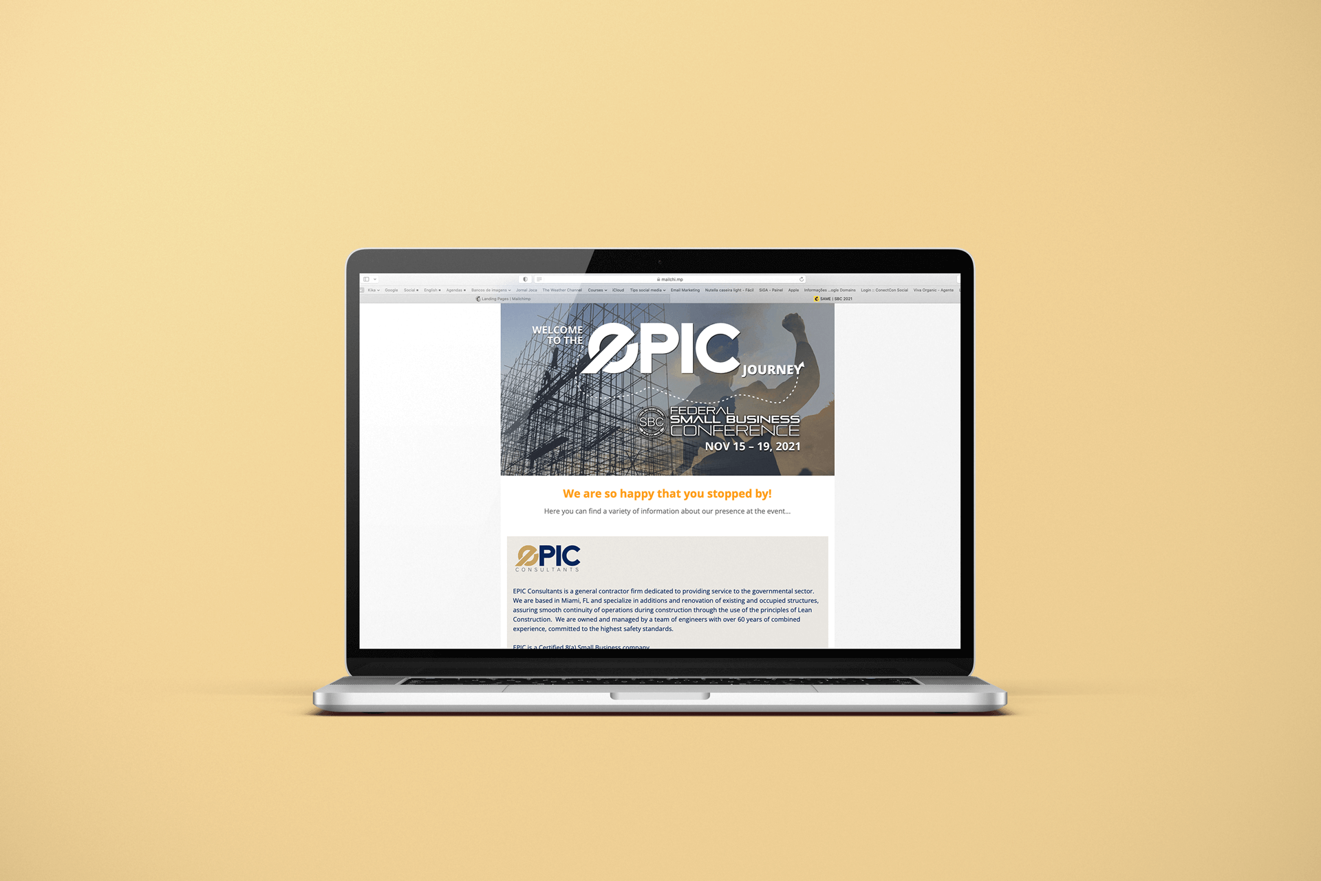 Landing page 