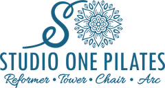 The logo for studio one pilates reformer tower chair arc