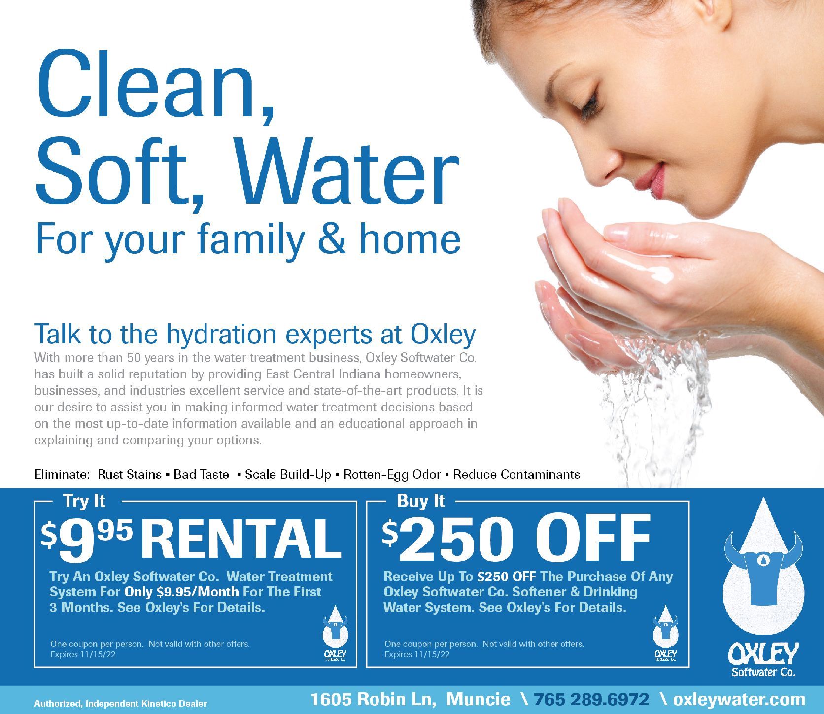 Coupon — Muncie, IN — Oxley Softwater Co.