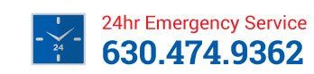 A logo for a 24 hour emergency service