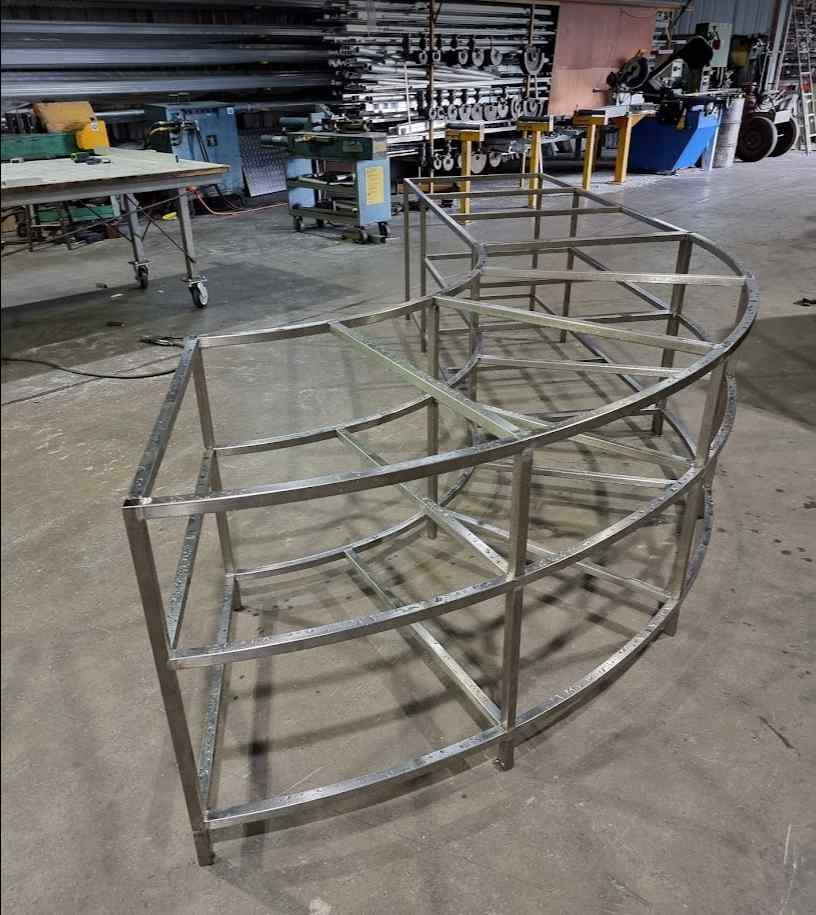 Curved Metal Frame Custom Product - Metal Fabricators in Lismore, NSW