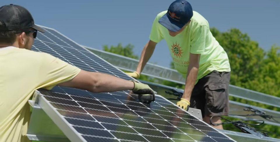 Installing Solar Panel On Roof — Davison, MI — North Coast Solar