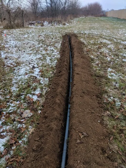 Pipe Line Underground — Davison, MI — North Coast Solar