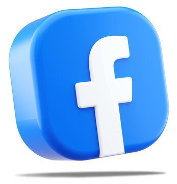 It is a 3d icon of a facebook logo.