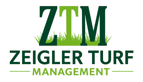 A logo for a company called ztm zeigler turf management