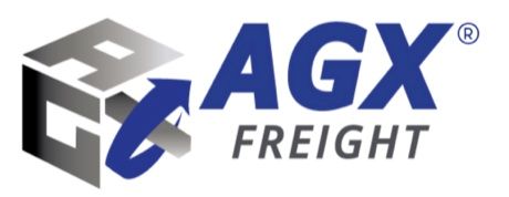 A logo for agx freight is shown on a white background