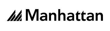 The manhattan logo is black and white on a white background.