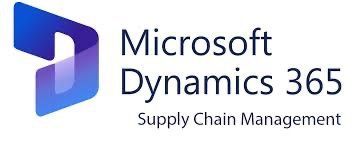 The logo for microsoft dynamics 365 supply chain management.