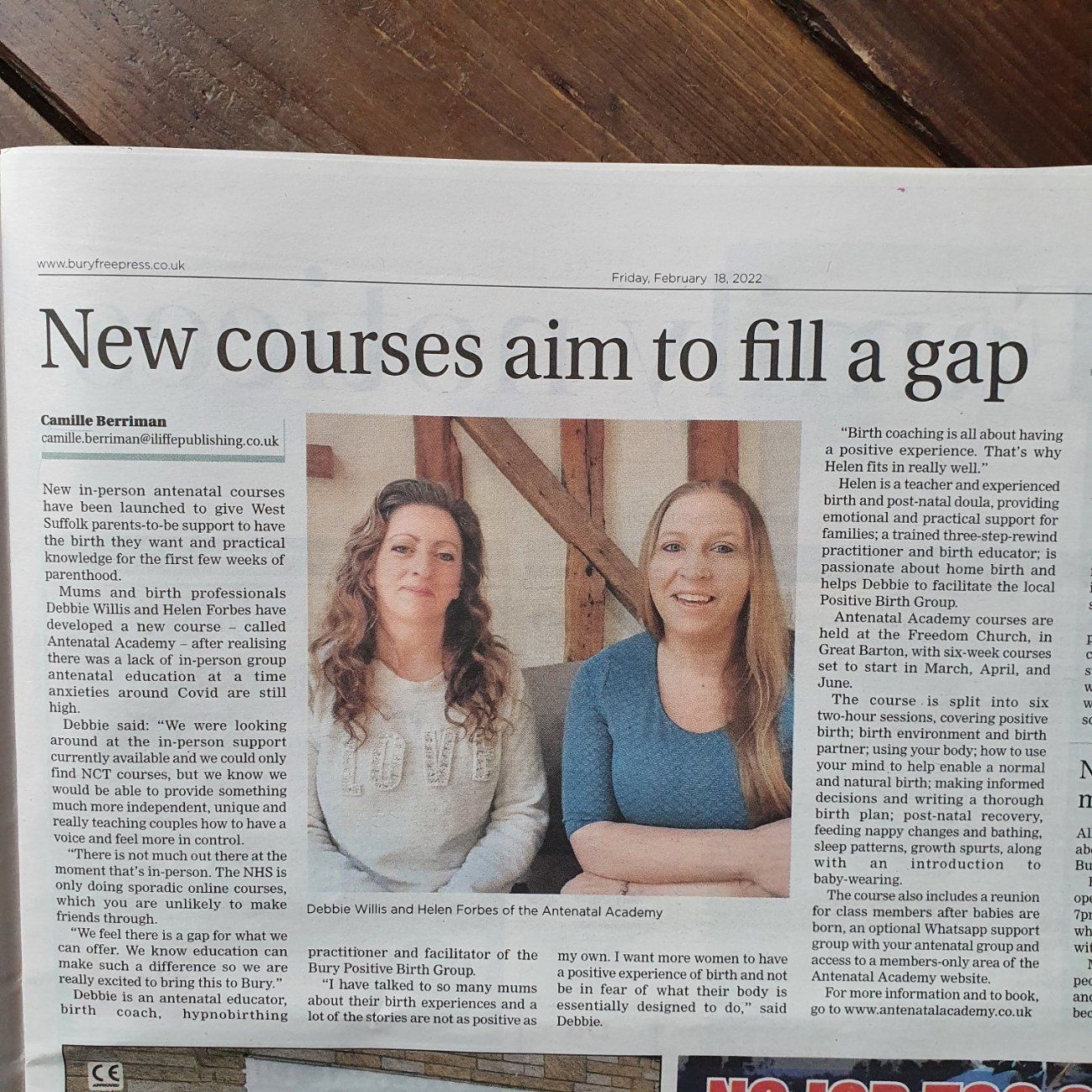Antenatal Academy in the News