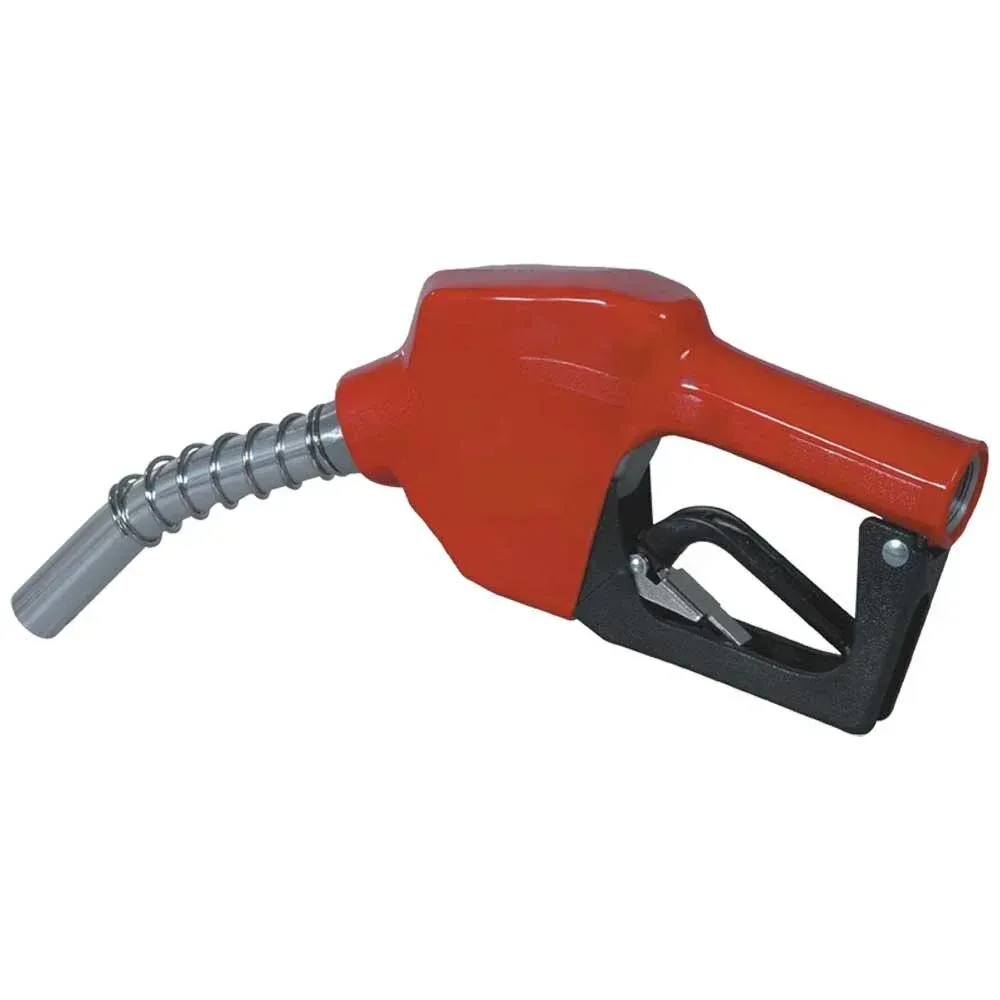 Red and Black Gas Pump Nozzle With Silver Hose — North Queensland Independant Fuel Services in Slade Point, QLD