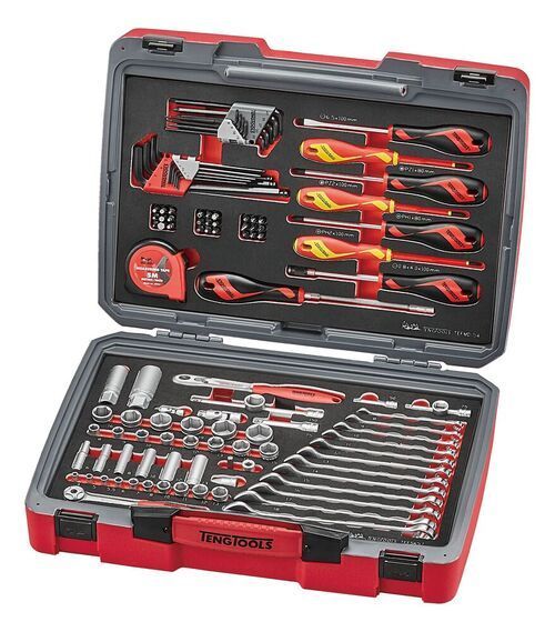 Open Red Toolbox Filled With Various Hand Tools — North Queensland Independant Fuel Services in Slade Point, QLD