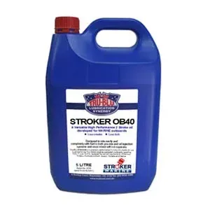 Blue Jug of Tru-blu Stroker Ob40 Lubricant With Red Cap — North Queensland Independant Fuel Services in Slade Point, QLD