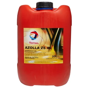 Red 20l Total Azolla Zs 46 Hydraulic Oil — North Queensland Independant Fuel Services in Slade Point, QLD