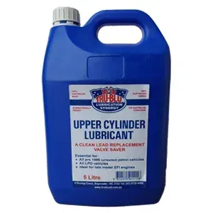 Blue 5-liter bottle of Upper Cylinder Lubricant — North Queensland Independant Fuel Services in Slade Point, QLD