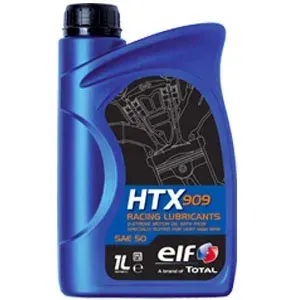 Blue Bottle of Elf Htx 909 Racing Lubricant, Sae 50 — North Queensland Independant Fuel Services in Slade Point, QLD