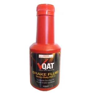 Red Bottle of Vqat Heavy Duty Dot 4 Brake Fluid — North Queensland Independant Fuel Services in Slade Point, QLD