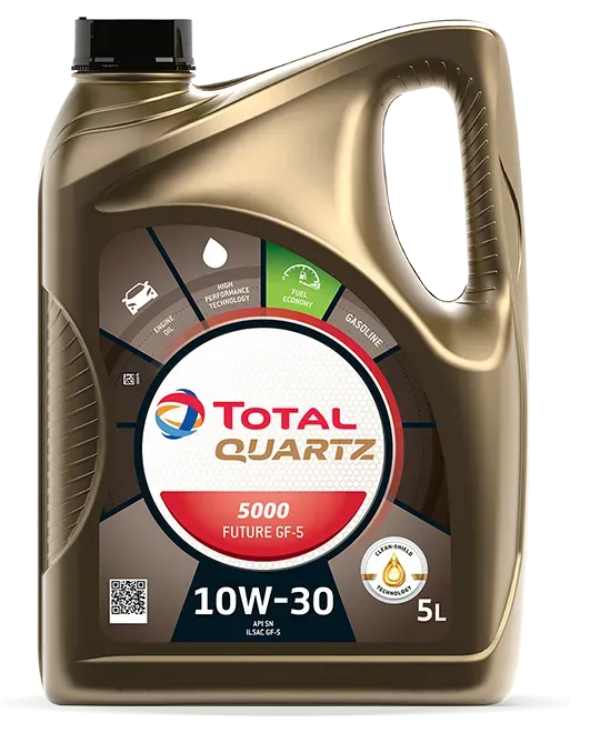 A Brown Total Quartz 5000 Future Gf-5 Motor Oil — North Queensland Independant Fuel Services in Slade Point, QLD