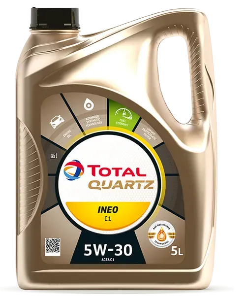 Tan Total Quartz Motor Oil Container, 5w-30 — North Queensland Independant Fuel Services in Slade Point, QLD