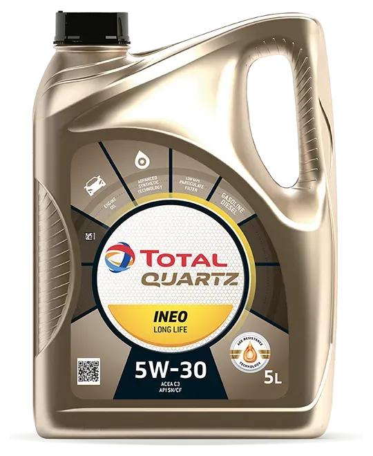 5L Bottle of Total Quartz Ineo Long-life 5w-30 Motor Oil — North Queensland Independant Fuel Services in Slade Point, QLD