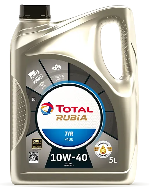 Total Rubia Tir 7400 Motor Oil Container, 5l, 10w-40 — North Queensland Independant Fuel Services in Slade Point, QLD