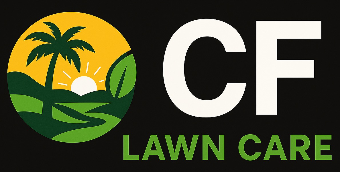 cf lawn care cf lawn care logo