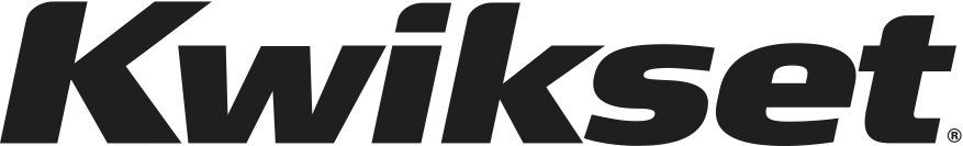 A black and white image of the kwikset logo