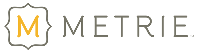 A logo for a company called m metrie
