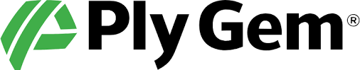 A close up of a plywood logo on a white background.