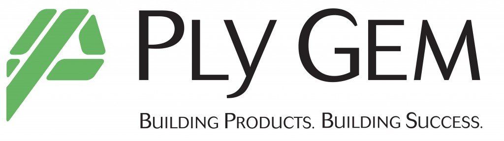 A logo for a company called ply gem building products building success.